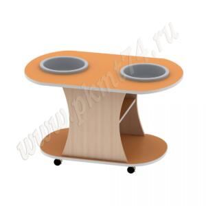 Центр воды и песка передвижной МТ 17-73 Дуб Молочный - Оранж