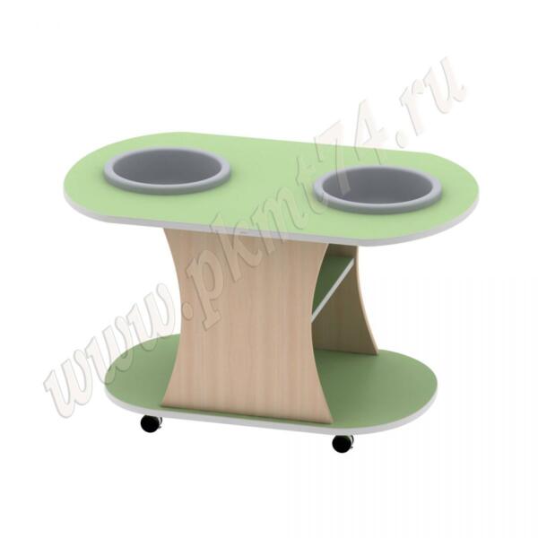 Центр воды и песка передвижной МТ 17-73 Дуб Молочный - Салатовый