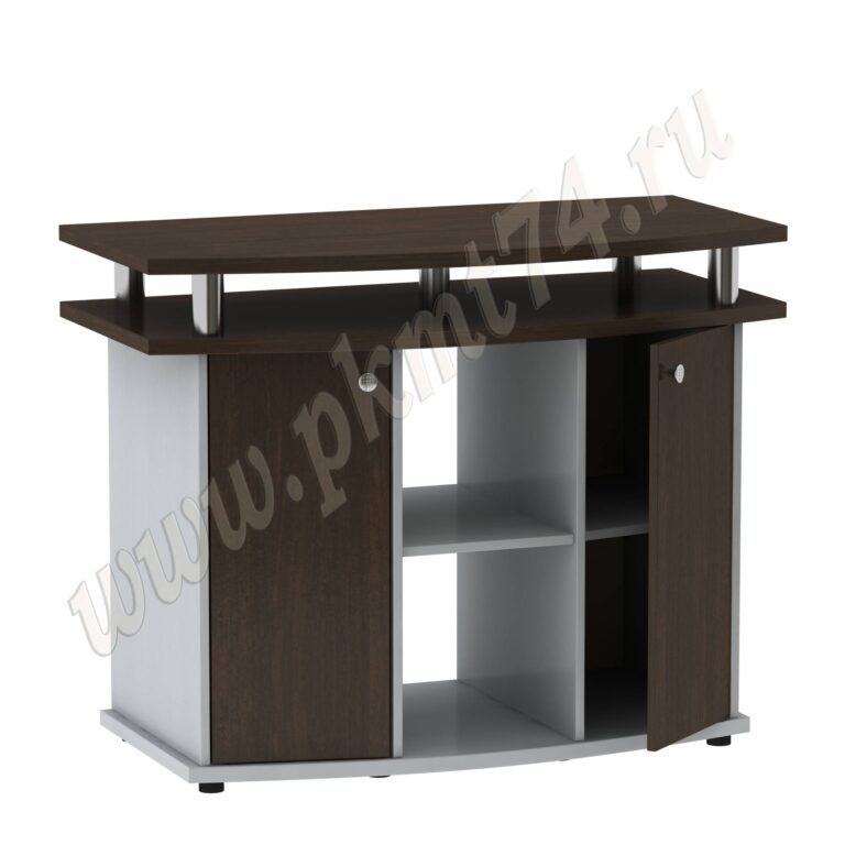 Тумба под аквариум пристенная МТ 29-12 Алюминий-Венге