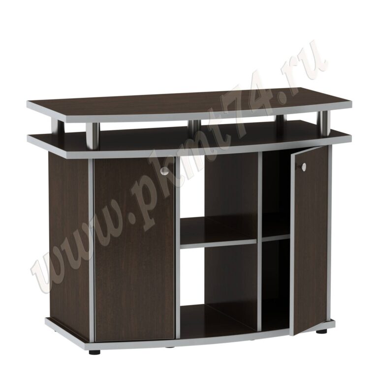 Тумба под аквариум пристенная МТ 29-12 Венге-Алюминий