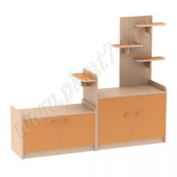 Тумба для игрушек МТ 17-49 Дуб Молочный-Оранжевый