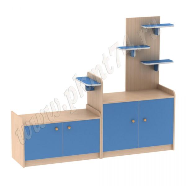 Тумба для игрушек МТ 17-49 Дуб Молочный-Голубой Тумба для игрушек МТ 17-49 Дуб Молочный-Голубой