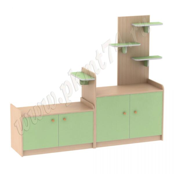 Тумба для игрушек МТ 17-49 Дуб Молочный-Салат Тумба для игрушек МТ 17-49 Дуб Молочный-Салат
