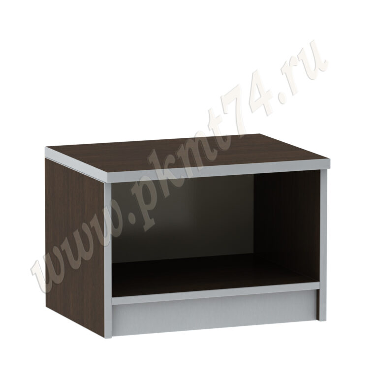 Тумба для спальни открытая МТ 09-14 Венге-Алюминий