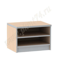 Тумба для спальни с полкой МТ 09-15 Молочный-Алюминий Тумба для спальни с полкой МТ 09-15 Молочный-Алюминий