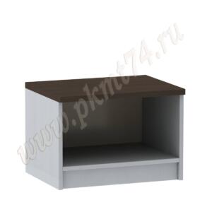 Тумба под оргтехнику, открытая без полок МТ 09-14 Алюминий-Венге