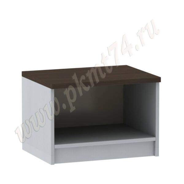 Тумба под оргтехнику открытая без полок МТ 09-14 Алюминий-Венге Тумба под оргтехнику, открытая без полок МТ 09-14 Алюминий-Венге
