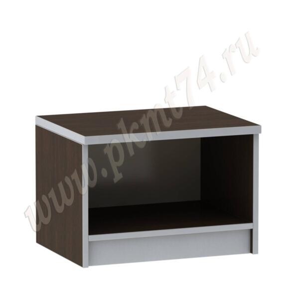 Тумба под оргтехнику открытая без полок МТ 09-14 Венге-Алюминий Тумба под оргтехнику, открытая без полок МТ 09-14 Венге-Алюминий