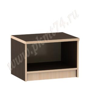 Тумба под оргтехнику, открытая без полок МТ 09-14 Венге-Молочный