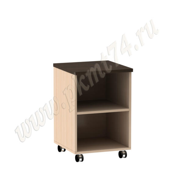 Тумба на колёсах открытая с полкой МТ 09-2 Мол-Венге Тумба на колёсах открытая с полкой МТ 09-2 Мол-Венге