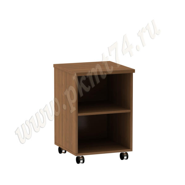 Тумба на колёсах открытая с полкой МТ 09-2 Орех Тумба на колёсах открытая с полкой МТ 09-2 Орех
