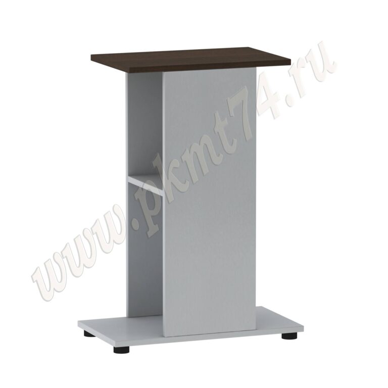 Тумба офисная для небольшого аквариума МТ 29-15 Алюминий-Венге