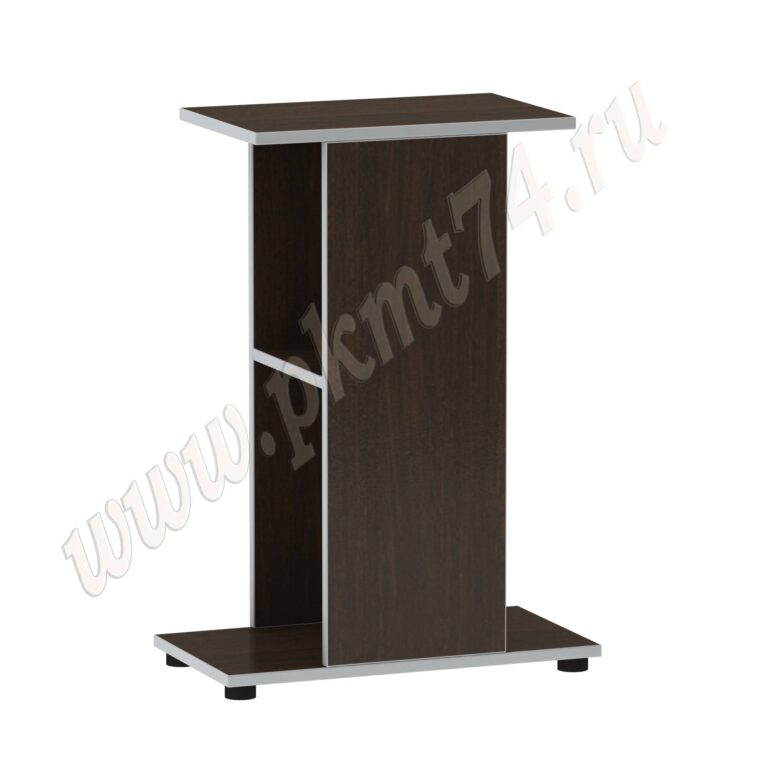 Тумба офисная для небольшого аквариума МТ 29-15 Венге-Алюминий