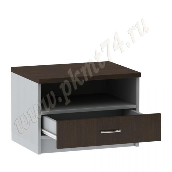 Тумба офисная под оргтехнику МТ 09-16 Алюминий-Венге