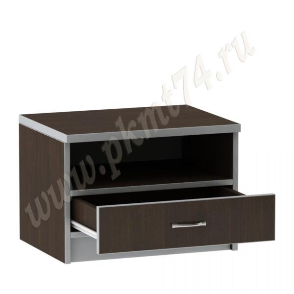 Тумба офисная под оргтехнику МТ 09-16 Венге-Алюминий