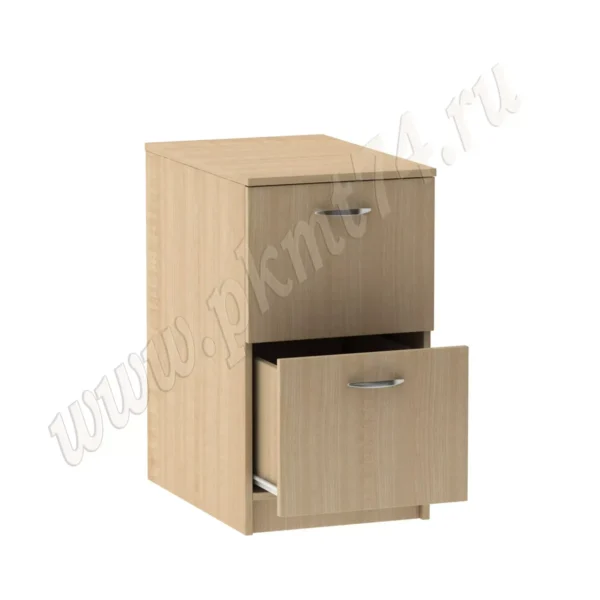 Тумба офисная с двумя выкатываемыми ящиками MT 09-9 Клен