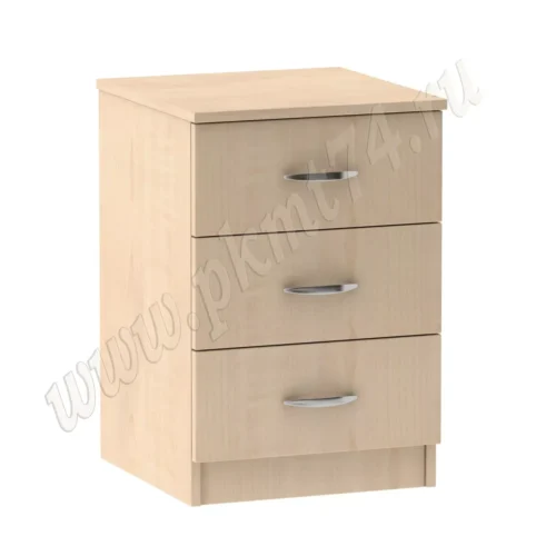 Тумба офисная с тремя ящиками МТ 09-17 Клен