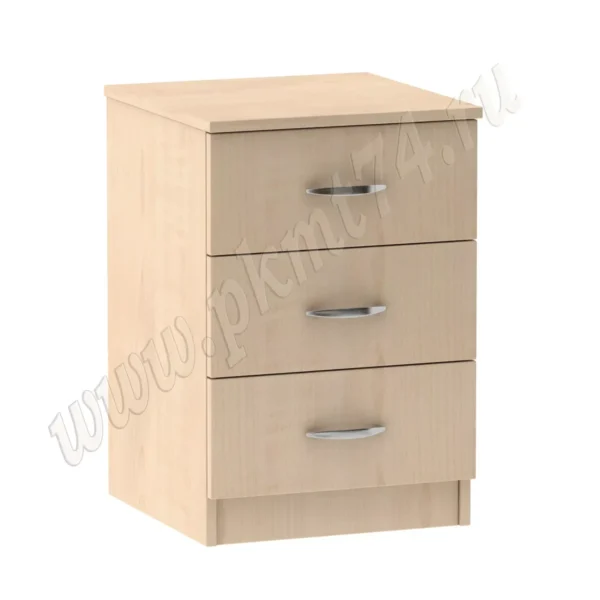 Тумба офисная с тремя ящиками МТ 09-17 Клен