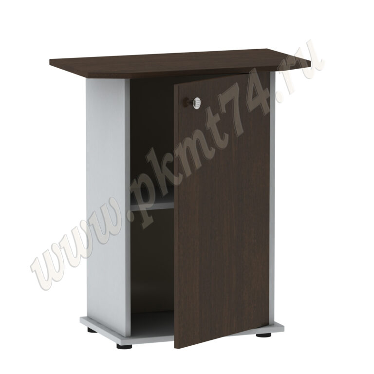 Тумба под аквариум с дверкой МТ 29-14 Алюминий-Венге