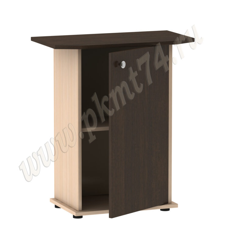 Тумба под аквариум с дверкой 29-14 Молочный-Венге