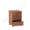 Тумба прикроватная на колёсах с тремя ящиками МТ 09-10 Вишня Оксфорд
