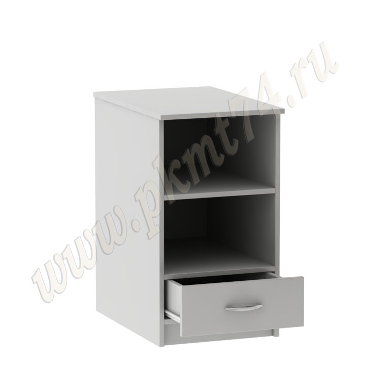 Тумба стационарная прикроватная МТ 09-3 Серая