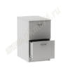 Тумба прикроватная стационарная с двумя ящиками МТ 09-9 Серый