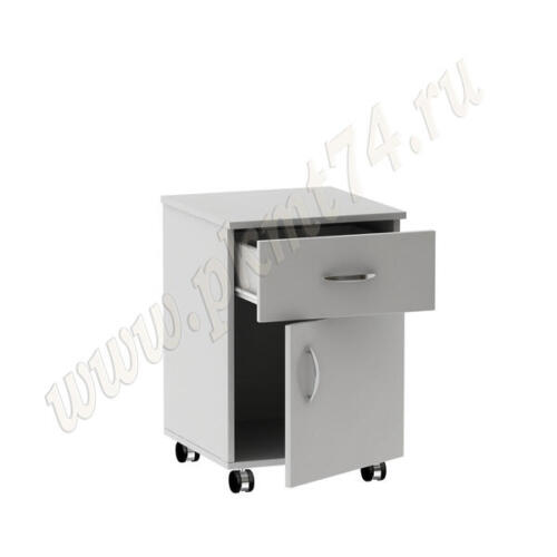 Тумба с дверкой и ящиком МТ 09-12 Серый Тумба с дверкой и ящиком МТ 09-12 Серый