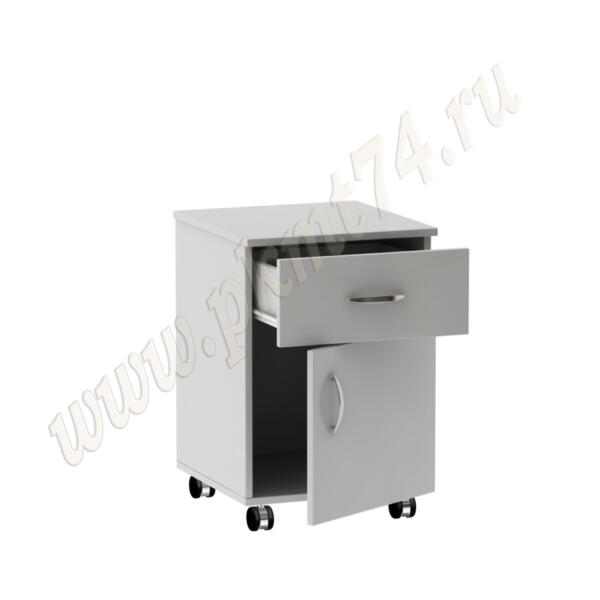 Тумба с дверкой и ящиком МТ 09-12 Серый Тумба с дверкой и ящиком МТ 09-12 Серый