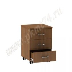 Тумба на колёсах для офиса МТ 09-10 Орех Тумба на колёсах для офиса МТ 09-10 Орех