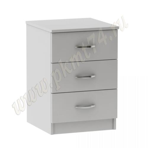 Тумба с тремя ящиками МТ 09-17 Серый Тумба с тремя ящиками МТ 09-17 Серый