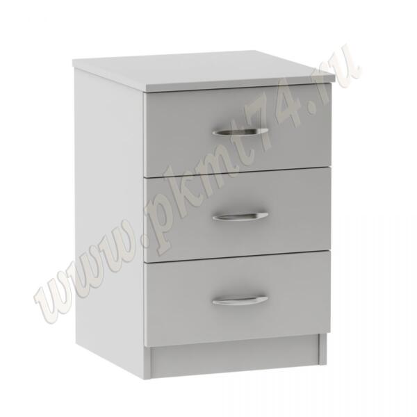 Тумба с тремя ящиками МТ 09-17 Серый Тумба с тремя ящиками МТ 09-17 Серый