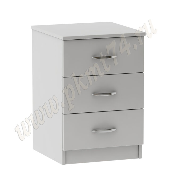 Тумба с тремя ящиками МТ 09-17 Серый