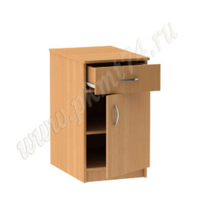 Тумба с выкатываемым ящиком полкой и дверкой МТ 09-5 Бук Бавария светлый Тумба с выкатываемым ящиком полкой и дверкой МТ 09-5 Бук Бавария светлый