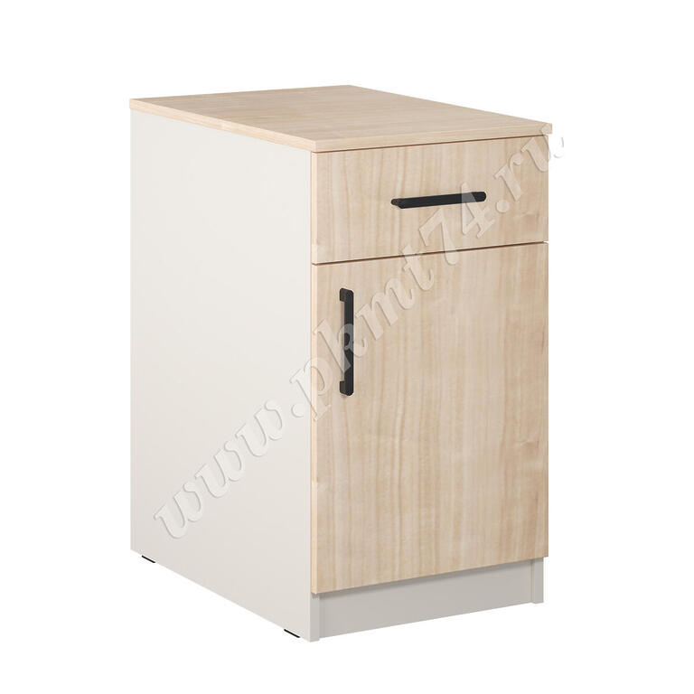 Тумба с выкатываемым ящиком полкой и дверкой МТ 09-5 Тэффи - Клен