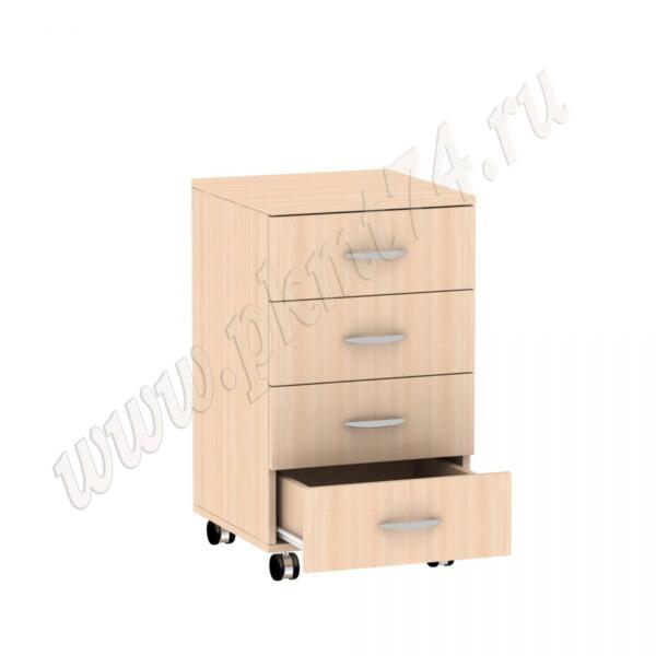 Тумба с ящиками на колесах МТ 09-18 Дуб Молочный Тумба с ящиками на колесах МТ 09-18 Дуб Молочный