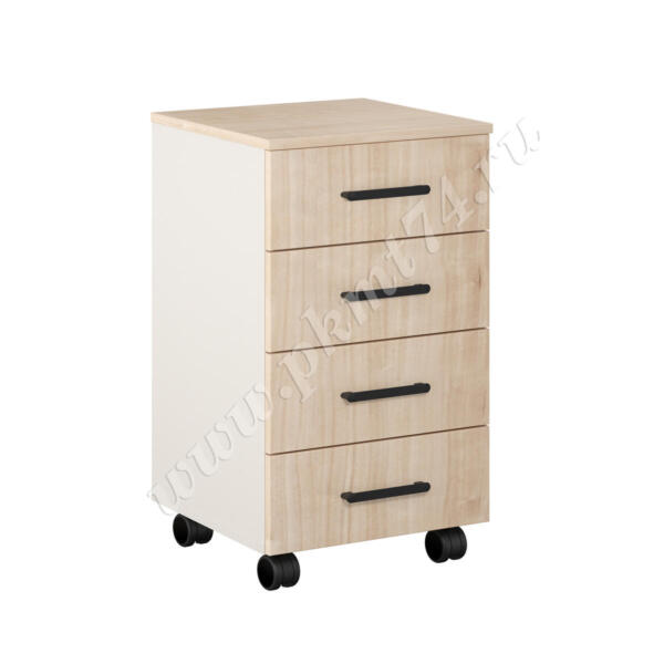 Тумба с ящиками на колесах МТ 09-18 Тэффи - Клен Тумба с ящиками на колесах МТ 09-18 Тэффи - Клен