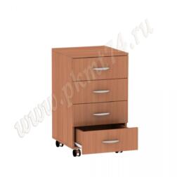 Тумба с ящиками на колесах МТ 09-18 Вишня Оксфорд