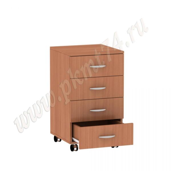 Тумба с ящиками на колесах МТ 09-18 Вишня Оксфорд Тумба с ящиками на колесах МТ 09-18 Вишня Оксфорд