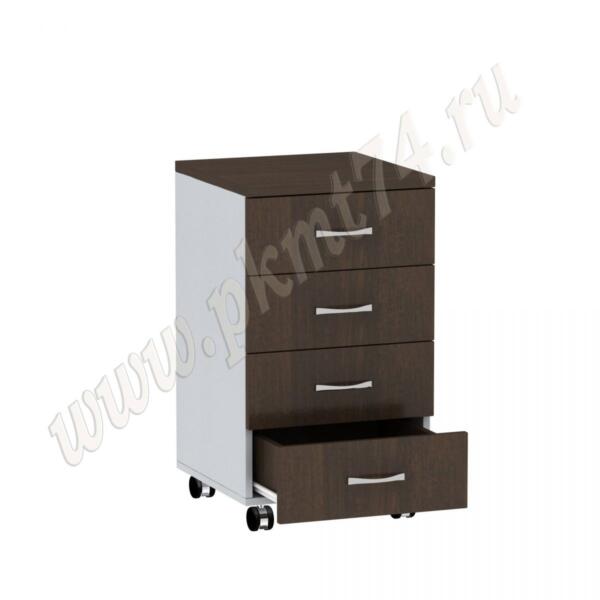 Тумба с ящиками офисная МТ 09-18 Алюминий-Венге Тумба с ящиками офисная МТ 09-18 Алюминий-Венге