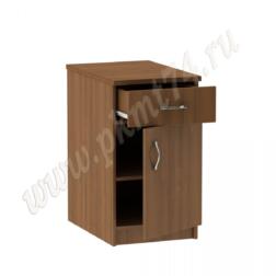 Тумба стационарная офисная с ящиком МТ 09-5 Орех