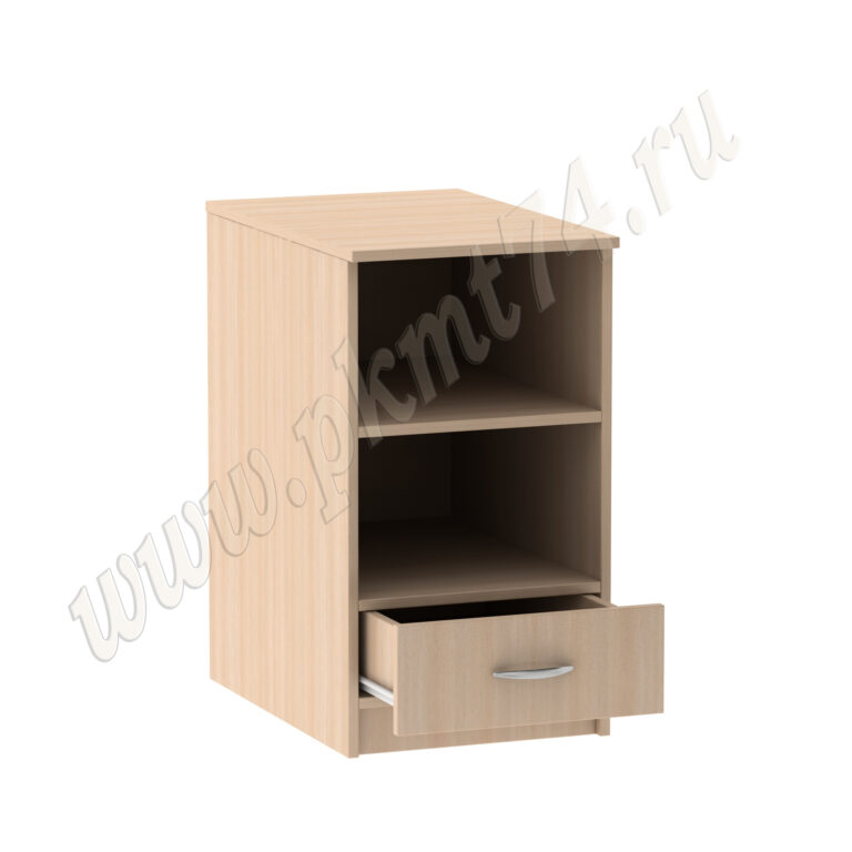 Тумба стационарная с нишами и ящиком МТ 09-3 дуб Молочный