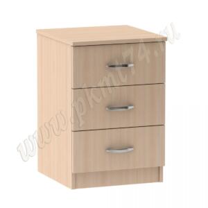 Тумба стационарная с тремя ящиками МТ 09-17 дуб Молочный Тумба стационарная с тремя ящиками МТ 09-17 дуб Молочный