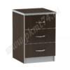 Тумба офисная с тремя ящиками МТ 09-17 Венге-Алюминий
