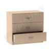 Тумба универсальная с ящиками МТ 10-9 Дуб Молочный