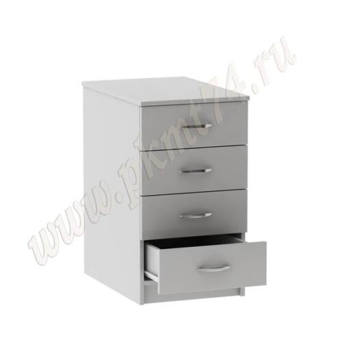 Тумба с четырьмя ящиками МТ 09-11 Серый Тумба с четырьмя ящиками МТ 09-11 Серый