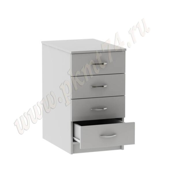 Тумба с четырьмя ящиками МТ 09-11 Серый Тумба с четырьмя ящиками МТ 09-11 Серый