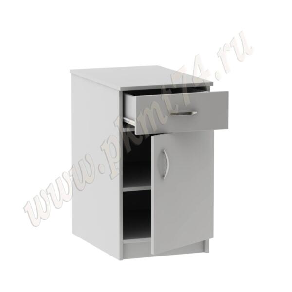 Тумба с ящиком и дверкой МТ 09-5 Серая Тумба с ящиком и дверкой МТ 09-5 Серая