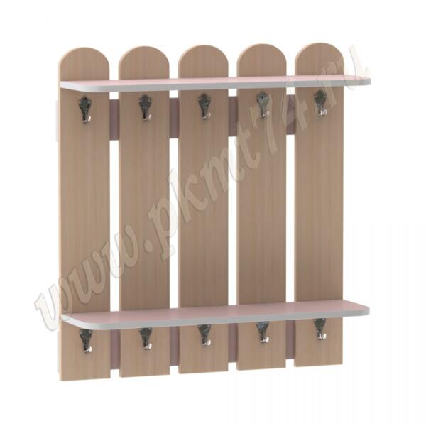 Вешалка детская МТ 17-19 Дуб Молочный-Ирис Вешалка детская МТ 17-19 Дуб Молочный-Ирис