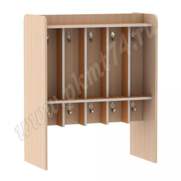 Вешалка детская напольная для полотенец МТ 17-20 Дуб Молочный-Оранжевый